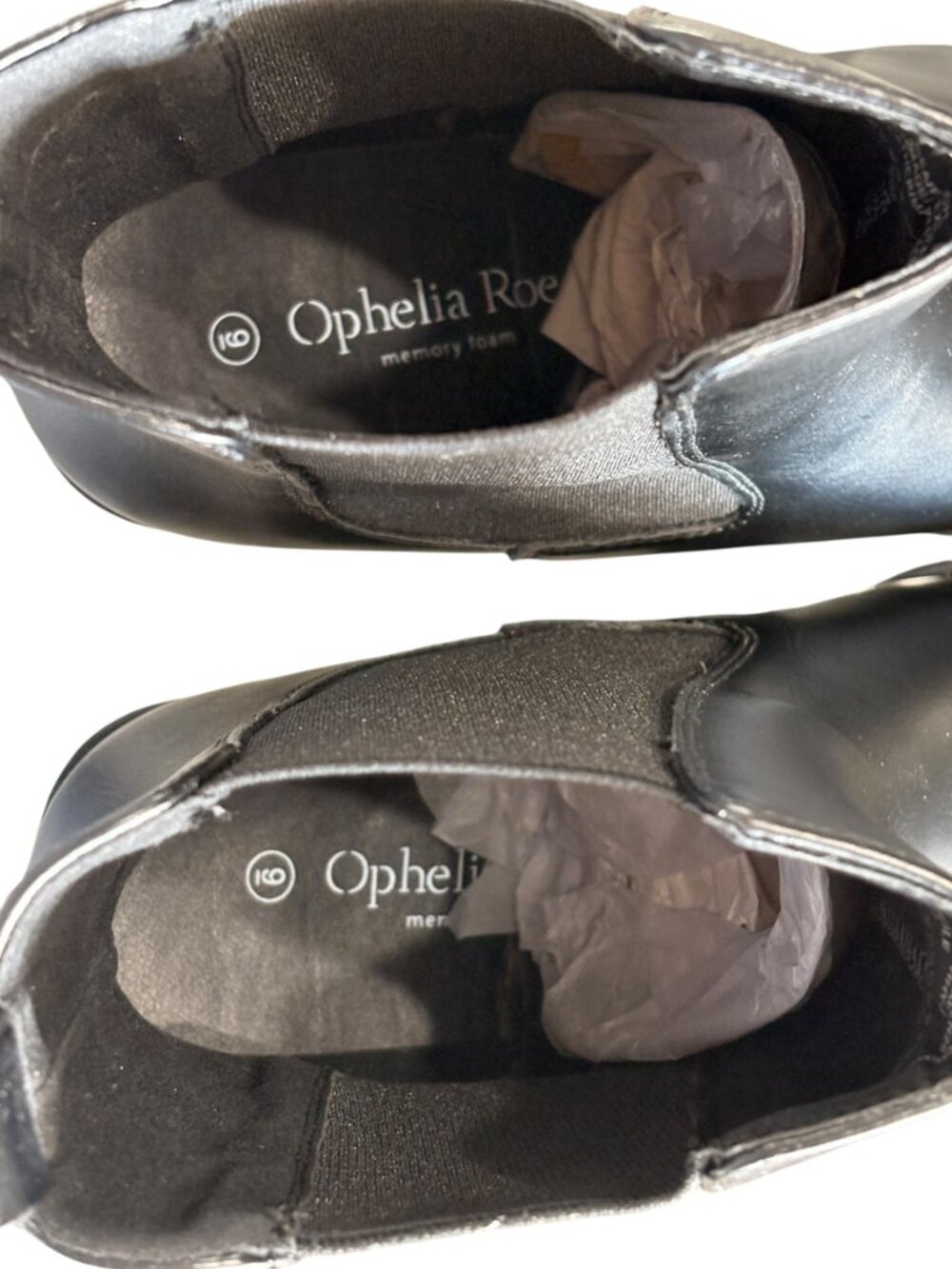 Ophelia Roe Black Chelsea Pointed Toe Ankle Boot Womens 9 - Picture 6 of 11